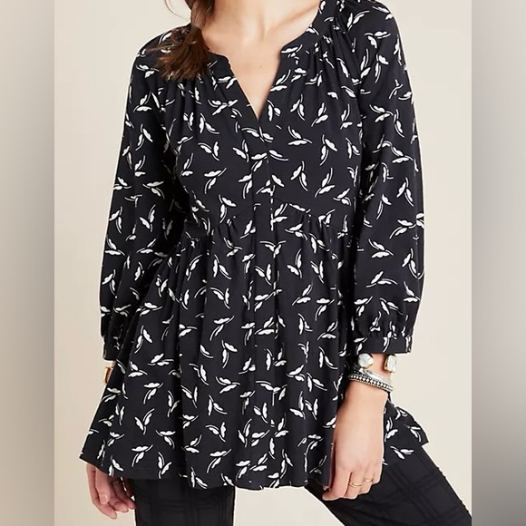 Anthropologie Tops - Anthropologie Maeve Winona Babydoll Tunic Top